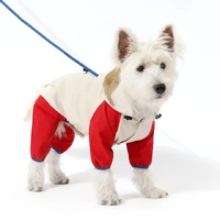 Waterproof Dog Raincoat with Hidden Leash Hole - Windproof and Comfortable for Outdoor Walks, Size:XL (Back Length 35cm/13.77in, Bra 49cm/19.29in) Whi