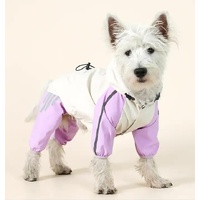 Waterproof Dog Raincoat with Hidden Leash Hole - Windproof and Comfortable for Outdoor Walks, Size:XL (Back Length 35cm/13.77in, Bra 49cm/19.29in) Pur