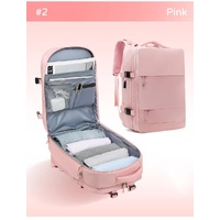 Multi-Compartment Travel Backpack with Shoe Storage and Wet-Dry Separation (Pink)31cm(L)*17cm(W)*42cm(H)