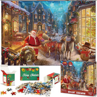 Christmas Advent Calendar 1008-Piece Puzzle | Santa&#39;s Village Holiday Countdown GL-117
