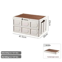 Collapsible White Outdoor Storage Box | Large Capacity, Foldable to 6cm, Durable Design