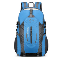 Blue Lightweight Hiking Backpack - Waterproof Outdoor Travel &amp; Camping Bag with Multi-Compartment Design