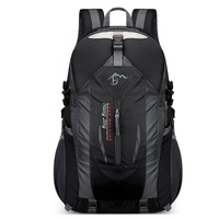 Black Lightweight Hiking Backpack - Waterproof Outdoor Travel &amp; Camping Bag with Multi-Compartment Design