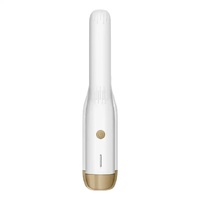 White Wireless USB Rechargeable 2-in-1 Curling Iron &amp; Flat Iron - Portable Hair Straightener &amp; Curler