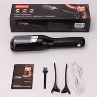 Black  Mini - Automatic, Hair Repair Split End Remover Trimmer For Dry, Splitting, Damaged And Brittle Split Ends, Men And Women Hair Styling Beauty T