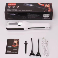 White  Mini - Automatic, Hair Repair Split End Remover Trimmer For Dry, Splitting, Damaged And Brittle Split Ends, Men And Women Hair Styling Beauty T