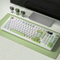 Green L98 High-Performance Triple Mode Keyboard - Wired, Wireless &amp; Bluetooth RGB Gaming &amp; Office Quiet Keyboard