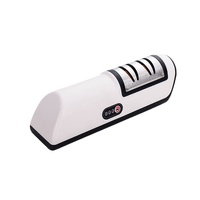 Black Electric Knife Sharpener Stone – High-Speed Diamond Grinding Wheel, Efficient and Easy-to-Use Blade Sharpening Tool for Home and Professional Us