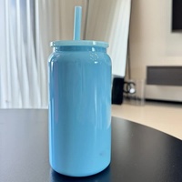 Blue 16oz 304 Stainless Steel Insulated Travel Mug - Portable Outdoor Coffee Cup, Double-Wall Thermos for Hot &amp; Cold Beverages
