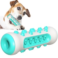 Blue Dog Squeaky Toys For Aggressive Chewers, Tough Toothbrush Dog Chew Toy, Nearly Indestructible Rubber Toys For Pet Training, Teeth Cleaning, Playi