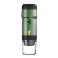 Green Portable Fully Automatic Espresso Coffee Machine - Universal 3-in-1 Capsule, Coffee Powder &amp; Espresso Maker