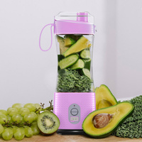 Purple Portable Mini Juicer - Rechargeable Electric Fruit Juicer Cup, Compact &amp; Convenient