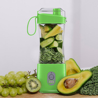 Green Portable Mini Juicer - Rechargeable Electric Fruit Juicer Cup, Compact &amp; Convenient