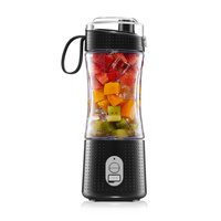 Black Portable Mini Juicer - Rechargeable Electric Fruit Juicer Cup, Compact &amp; Convenient