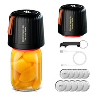 Standard Edition Electric Mason Jar Vacuum Sealer Kit - Automatic Food Preservation System with Wine Stopper &amp; Bags