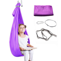 Purple Kids&#39; Outdoor Hanging Swing Pod Chair - Comfortable &amp; Durable Hammock for Play