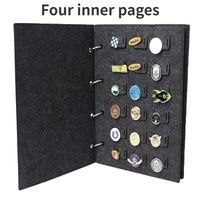 Felt Jewelry Display Book for Pin and Brooch Storage, Compact and Portable Organizer