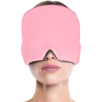 Pink Hot &amp; Cold Therapy Gel Mask - Reusable, Soothing Facial and Head Relief Wrap