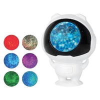 LED Snowflake Projector Light - 7-Color Rotating Christmas &amp; Holiday Decoration Laser Stage Light, 16 Patterns for Festive Decor