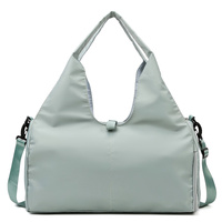 Light Green Oxford Fabric Women&#39;s Shoulder Bag, Large Capacity Yoga &amp; Gym Bag with Separate Shoe Compartment - Stylish &amp; Functional Sport Bag