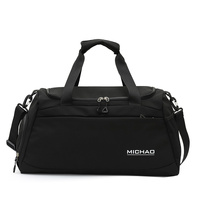 Black Large Capacity Gym Bag with Wet and Dry Separation – Multifunctional Travel, Sports, and Swimming Bag for Men and Women