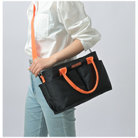 Black Multi-Function Diaper Bag with Insulated Lining, Large Capacity Mommy Bag, Shoulder &amp; Crossbody Baby Bag