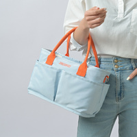 Blue Multi-Function Diaper Bag with Insulated Lining, Large Capacity Mommy Bag, Shoulder &amp; Crossbody Baby Bag