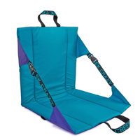 Blue Portable Outdoor Camping Seat Pad with Backrest, Foldable &amp; Waterproof Concert Cushion, 600D Oxford Fabric, Ideal for Hiking &amp; Picnics