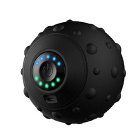 Black Vibrating Massage Ball - Deep Tissue Muscle Relaxation &amp; Recovery Tool - Portable Electric Massager with USB Rechargeable Design