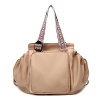 Khaki Convertible Multifunctional Baby Cradle Travel Bag - Women&#39;s Backpack, Shoulder Bag, Mummy Bag with Expandable Storage