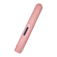 Pink Portable Mini Wireless Hair Straightener - USB Rechargeable, 2-in-1 Curling &amp; Straightening Iron, Adjustable 3-Temperature Settings , 20s Fast He
