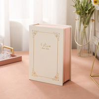 Off White Creative PU Jewelry Storage Book - Magnetic Closure Organizer for Earrings, Rings, and Necklaces(The Jewelry is a prop for the photo shoot a