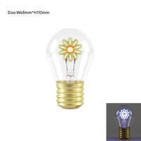 Daisy Shape Portable USB Rechargeable LED Bulb - Night Light &amp; Festive Decor