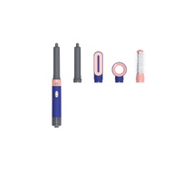Blue 5-in-1 Multifunctional Hair Styler - Automatic Hair Curling &amp; Straightening Hot Air Brush
