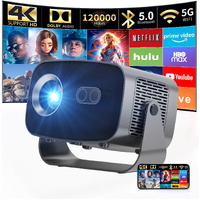 V100 Auto-Focus 4K Mini Projector (950S)with Android WiFi for Home Theater 197*91*101MM(2+8G)