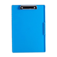 Blue A4 Plastic Document Storage Clipboard - Portable and Durable