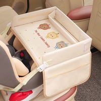 Bear Children&#39;s Portable Car Seat Activity Tray - Multifunctional Travel Desk