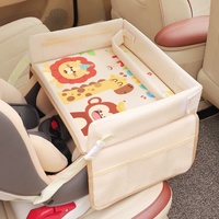 Giraffe Lion Monkey Children&#39;s Portable Car Seat Activity Tray - Multifunctional Travel Desk