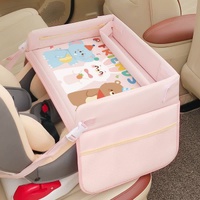 Little Bear Little Elephant Little White Rabbit Children&#39;s Portable Car Seat Activity Tray - Multifunctional Travel Desk