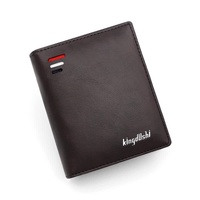 Dark Brown Men&#39;s RFID Blocking Leather Wallet - Slim and Compact Design