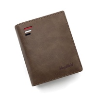 Light Brown Men&#39;s RFID Blocking Leather Wallet - Slim and Compact Design