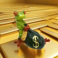 Money Frog Figurine - Lucky Wealth Decorative Ornament&quot;
