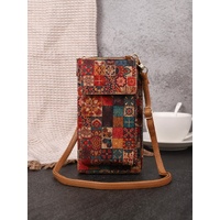 C Elegance Vintage Bohemian Style Wallet with Multi-Compartment Design - Large Capacity Zipper Clutch for Women
