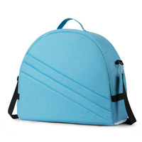 Blue Portable Multi-Purpose Baby Bed and Diaper Backpack – Lightweight, Waterproof, Canvas + Polyester Material, Travel Essential for Moms(With mosqui