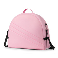 Pink Portable Multi-Purpose Baby Bed and Diaper Backpack - Lightweight, Waterproof, Canvas + Polyester Material, Travel Essential for Moms(With mosqui