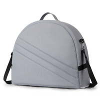 Grey Portable Multi-Purpose Baby Bed and Diaper Backpack - Lightweight, Waterproof, Canvas + Polyester Material, Travel Essential for Moms(With mosqui