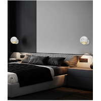 2 Pcs White Rechargeable Magnetic USB Table Lamp &amp; Wall Light - 3000K/4000K/6000K Adjustable Brightness with Anti-Glare Design