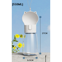 Pet portable outdoor water feeding cup white 8.5 * 27CM