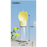 Pet portable outdoor water feeding cup milk yellow color 8.5 * 27CM