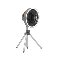 Gery Portable Outdoor Tripod Fan - USB Rechargeable Camping Fan with Remote Control, Folding &amp; Adjustable for Outdoor Activities and Travel